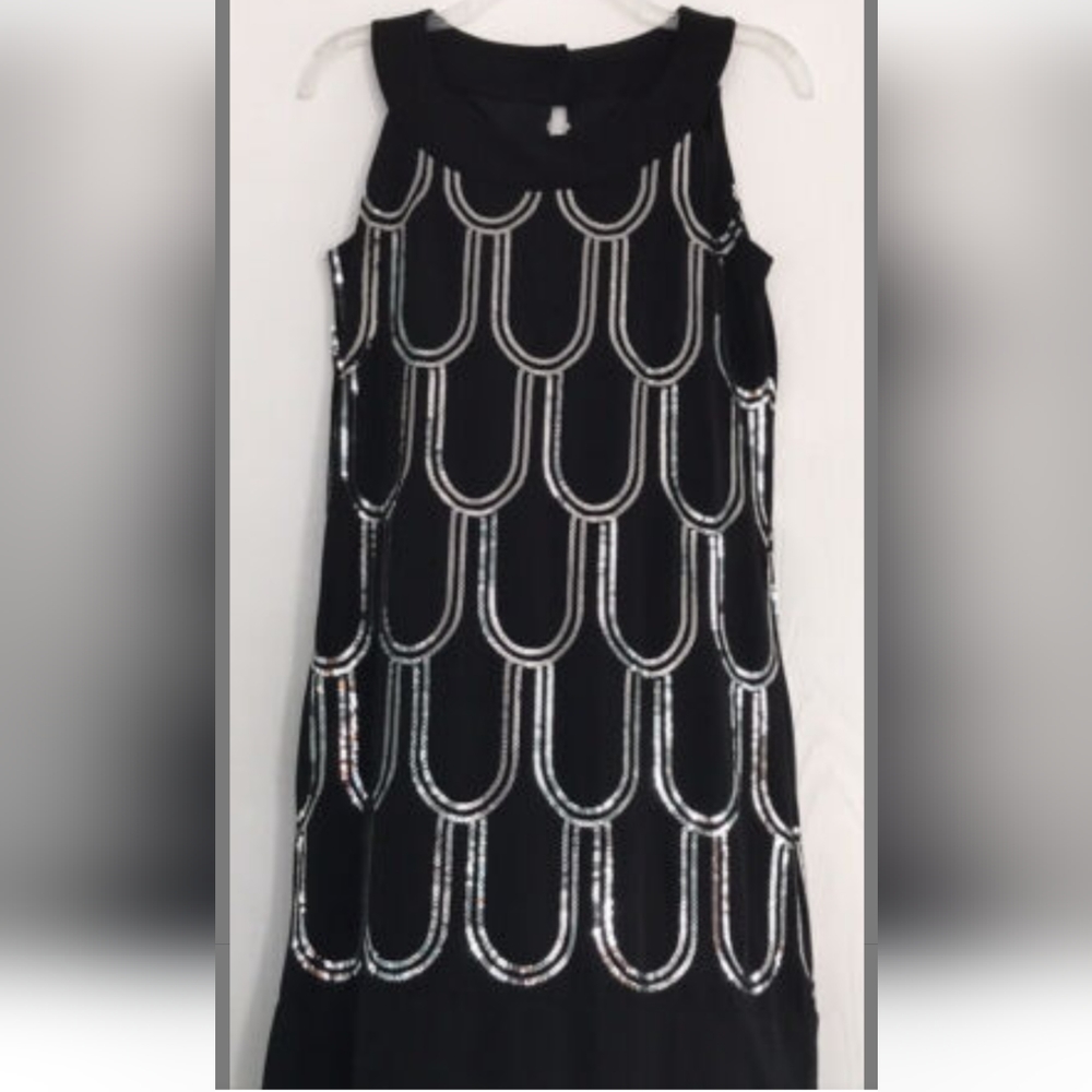 Scarlet night black sequin dress